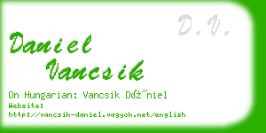 daniel vancsik business card